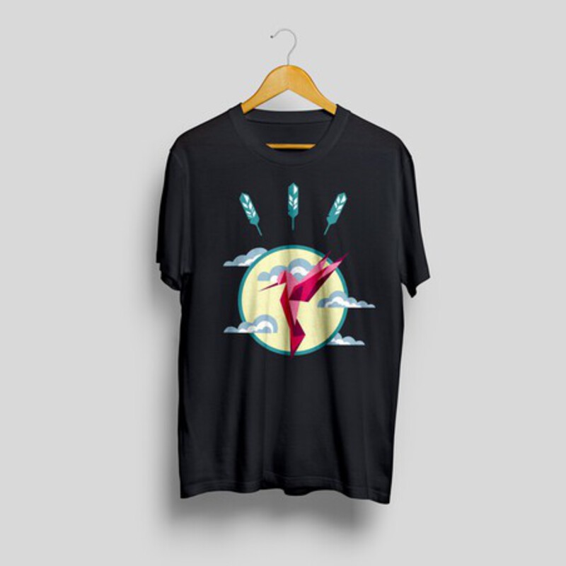 Hummingbird printed t-shirt111