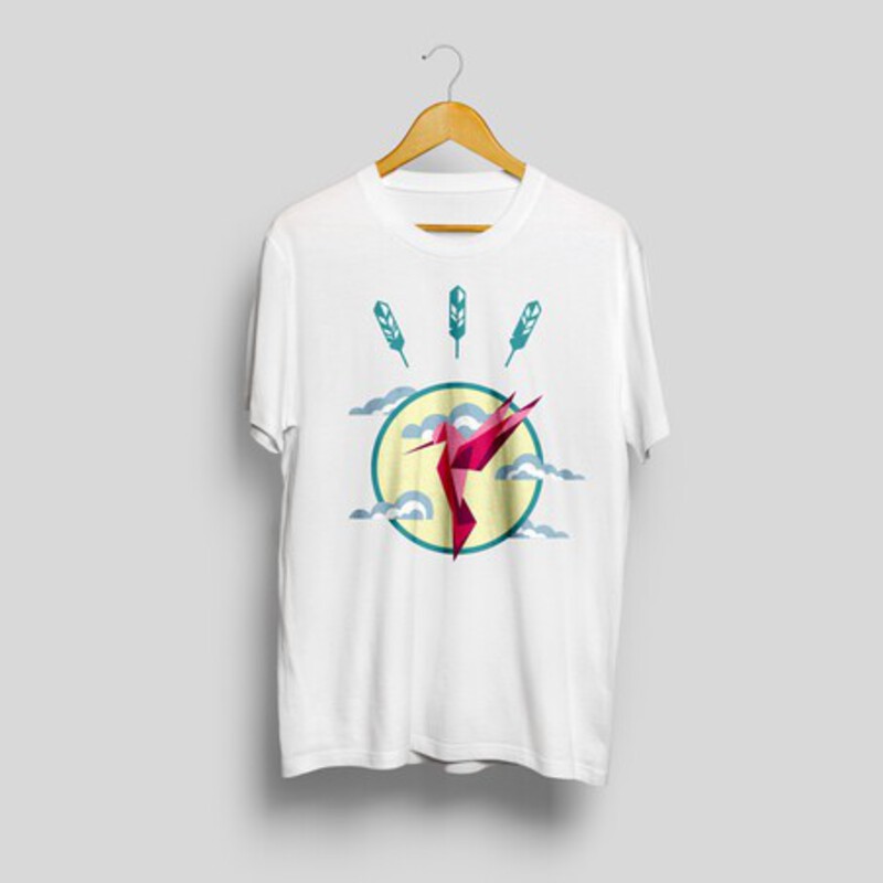 Hummingbird printed t-shirt222